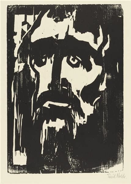 poster von emil nolde|emil nolde prophet 1912.